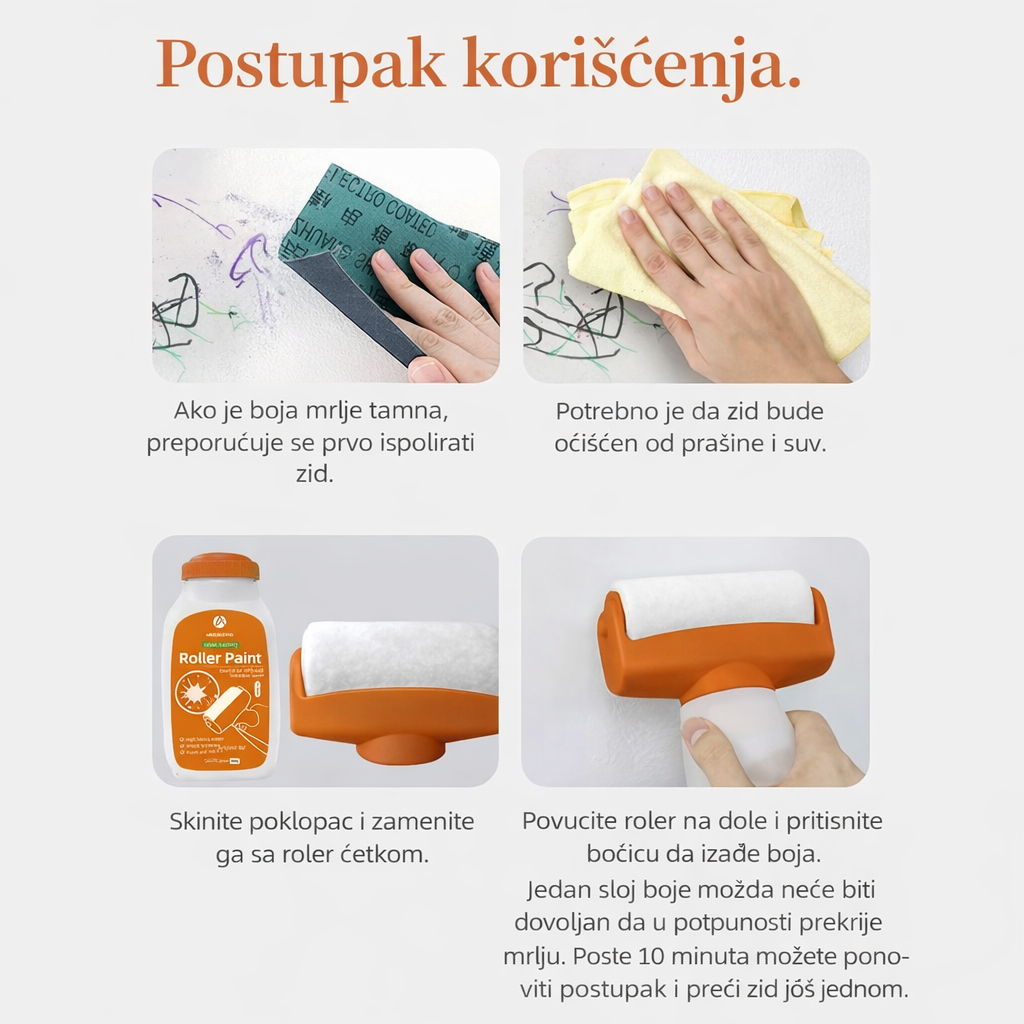 1+1 GRATIS - Valjak za Brzu Popravku Oštećenih Zidova