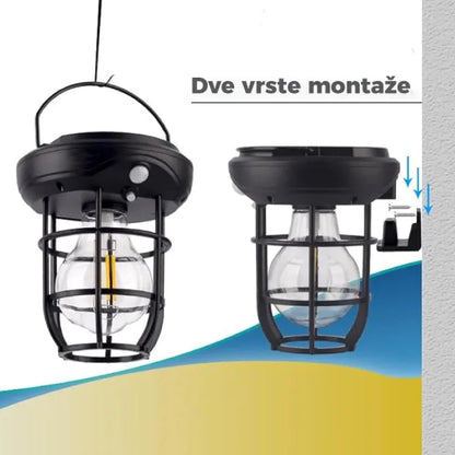 Solarna Baštenska Lampa sa Senzorom Pokreta (2 komada)