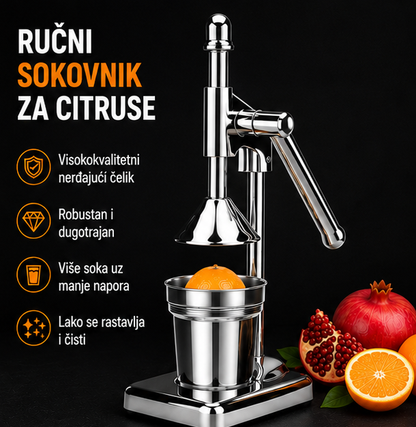 Ručni Sokovnik za Citruse od Nerđajućeg Čelika