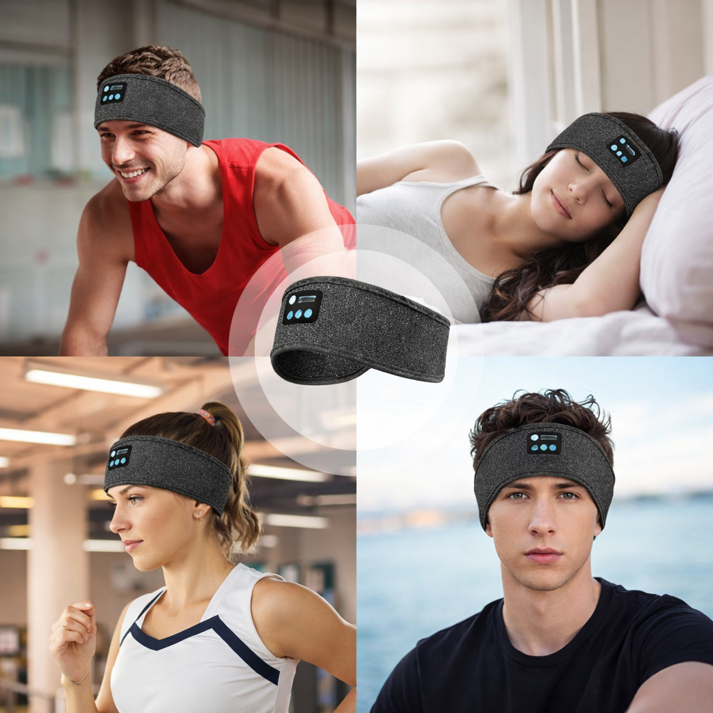 Bluetooth Traka za Glavu sa Bežičnim Slušalicama