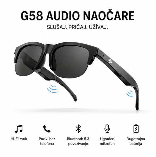 Bluetooth Audio Naočare - G58 Pro