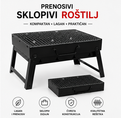 Prenosivi Sklopivi Roštilj