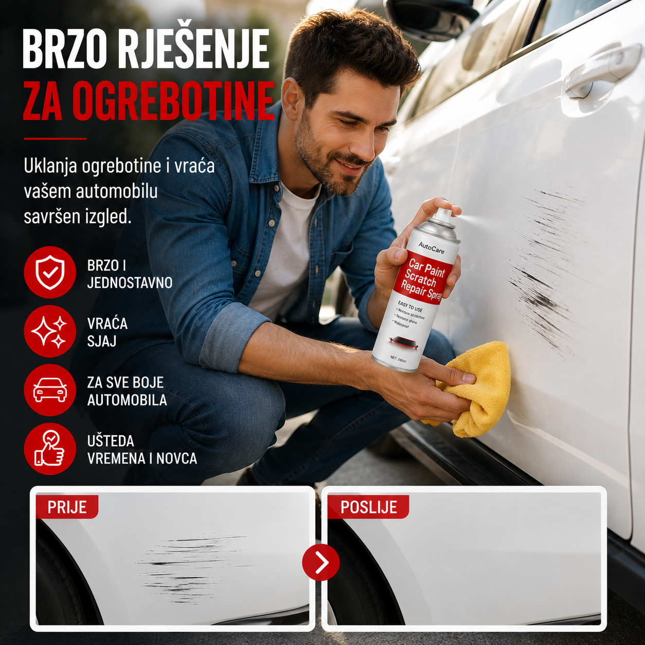 Auto Sprej za Ogrebotine