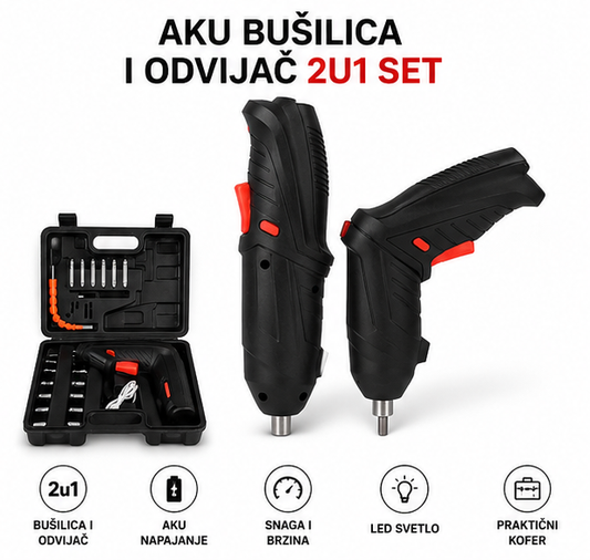 AKU Bušilica i Odvijač 2u1 Set
