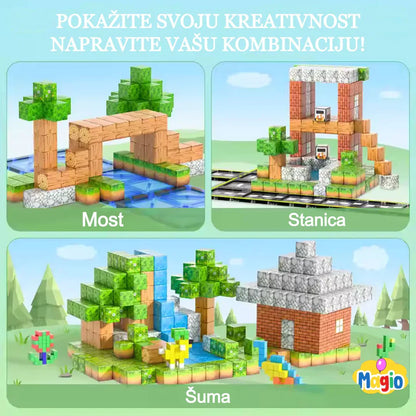 Minecraft Magnetne Kocke (76 i 192 kom)