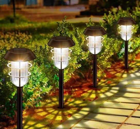Solarna Baštenska Lampa sa Senzorom Pokreta (2 komada)