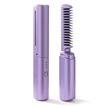 2-u-1 Punjiva pegla za kosu i češalj | MINIGLAM